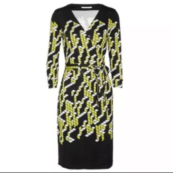 Diane Von Furstenberg SILK MID-LENGTH DRESS - Picture 3 of 14
